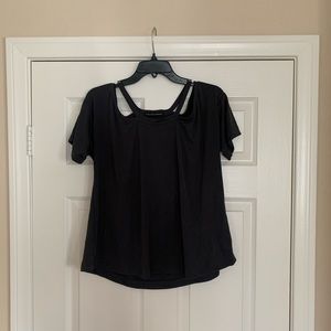 Harlowe and Graham Nordstrom grey off the shoulder shirt size medium